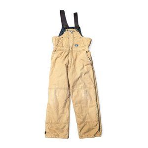 Vintage Walls Tough Wear Youth XL Overalls Beige Insulated Winter Snow Suit 1